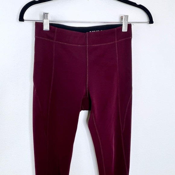 Ivy Parks Womens Leggings Size Small Purple Maroon Midrise Stretch Ankle - Picture 3 of 10